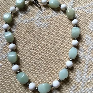 Beautiful stone and silver necklace